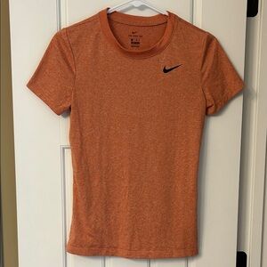 Women’s The Nike Tee, Heathered Orange, Dri-fit (XS)